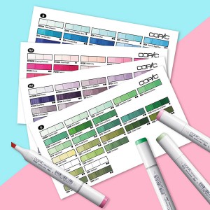 COPIC COLOR SWATCH CARDS填色卡