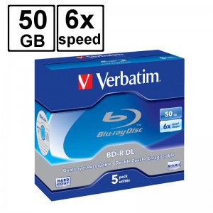 Verbatim 威寶 50GB 6X BD-R 藍光燒錄光碟 43748