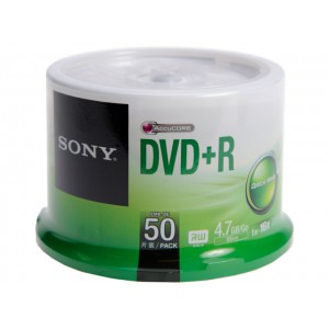 Sony DVD+R 4.7GB空白可燒錄光碟 50片裝