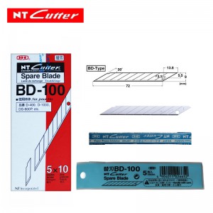 NT Cutter BD-100替換刀片 6片入